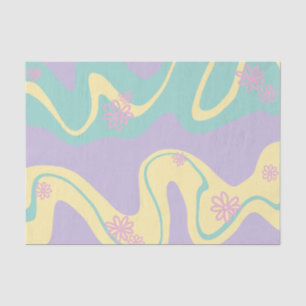 Daisy Groove Pastel Pink, Yellow, Purple & Green Tissue Paper