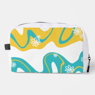Daisy Groove - Turquoise and Yellow Dopp Kit