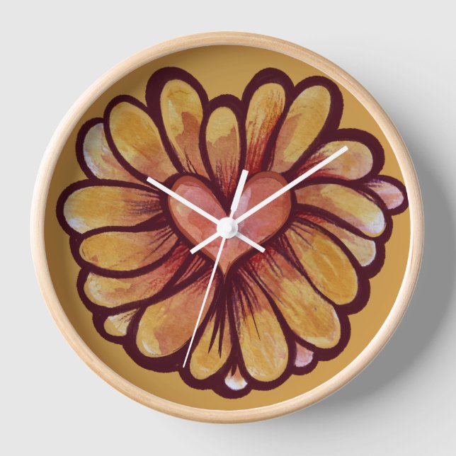 Daisy Heart Clock (Front)