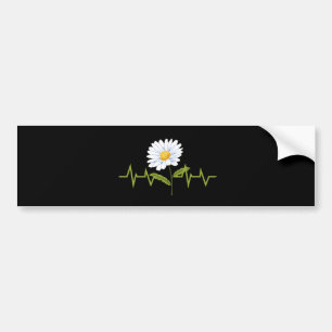 Daisy Heartbeat Bumper Sticker