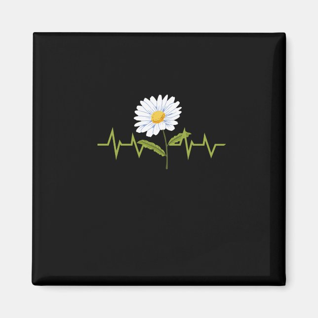 Daisy Heartbeat Magnet (Front)
