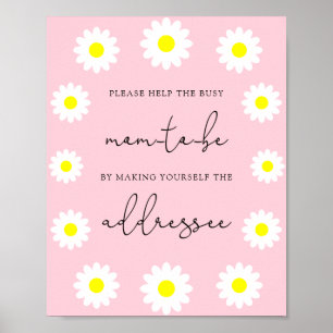 Daisy Help the Busy Mum-to-Be Address an Envelope Poster