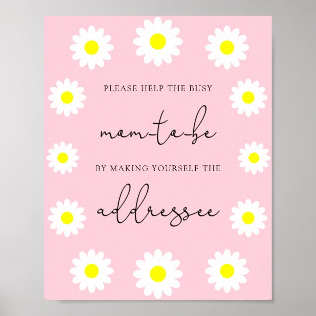 Daisy Help the Busy Mum-to-Be Address an Envelope Poster (Front)