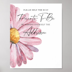 Daisy - Help the Busy Parents-to-Be Addressee Poster