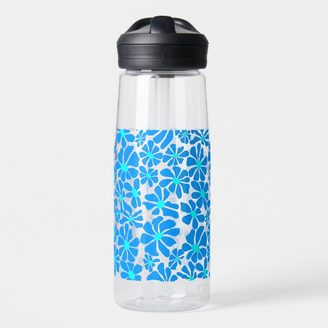 Daisy in 2 shades B02.bblue Water Bottle (Front)