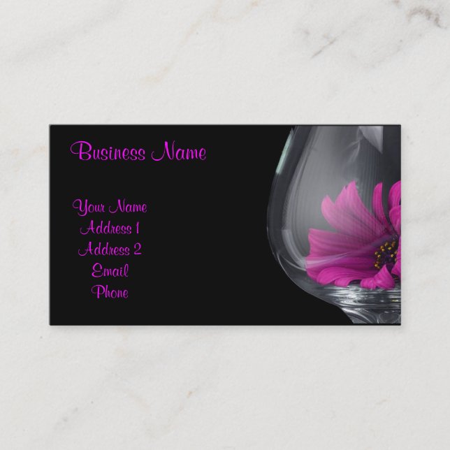 Daisy In Glass Business/Profile Card (Front)
