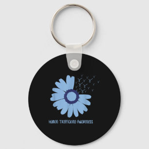 Daisy In January Wear Blue Human Trafficking Aware Key Ring