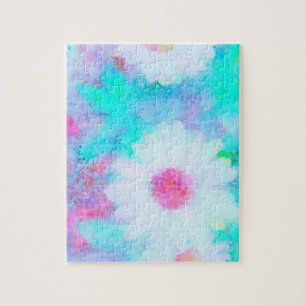 Daisy in pastel colours a cute photo jigsaw puzzle