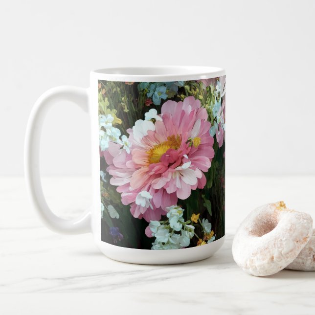Daisy in Pink Coffee Mug (With Donut)