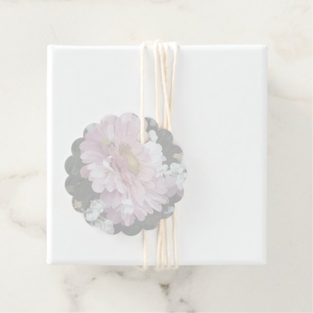 Daisy in Pink Favour Tags (In Situ)
