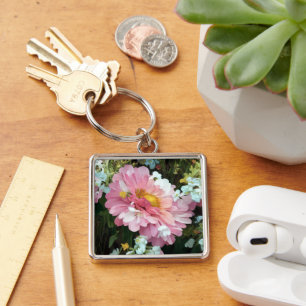 Daisy in Pink Key Ring