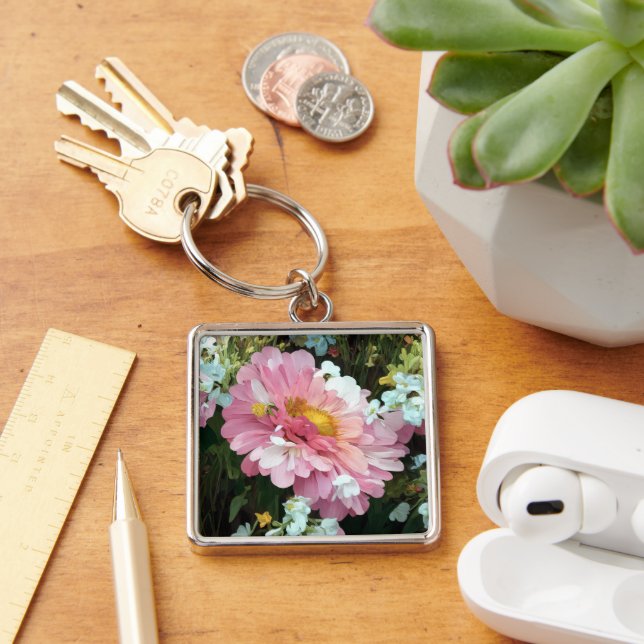 Daisy in Pink Key Ring (Desk)