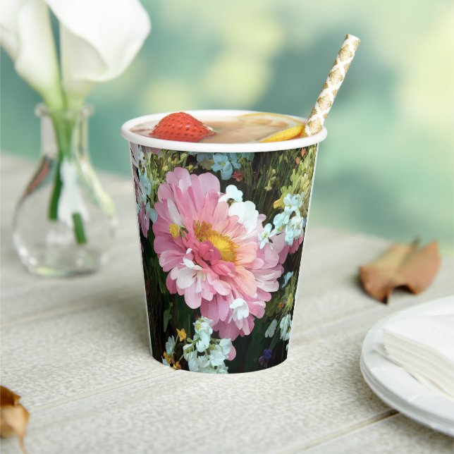 Daisy in Pink Paper Cups (Insitu)