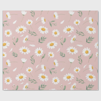 Daisy in Pink Wrapping Paper