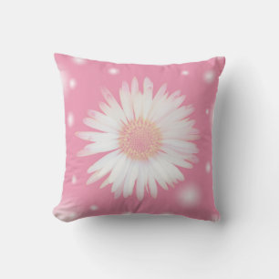 Daisy in soft pink color cushion