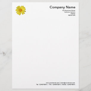 Daisy in the Rain Customised Letterhead
