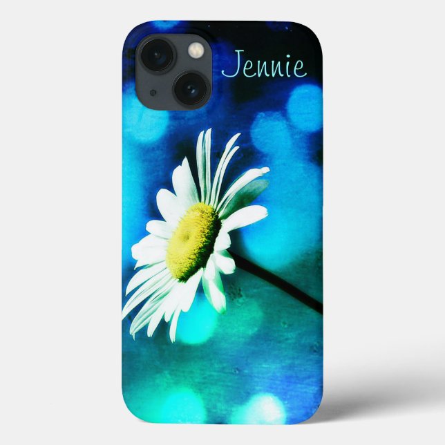 Daisy in Turquoise iPad Air Case *Personalise* (Back)