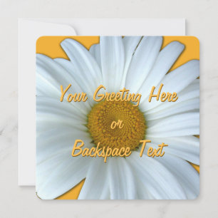 Daisy Invitations Personalised Daisy  RSVP Card