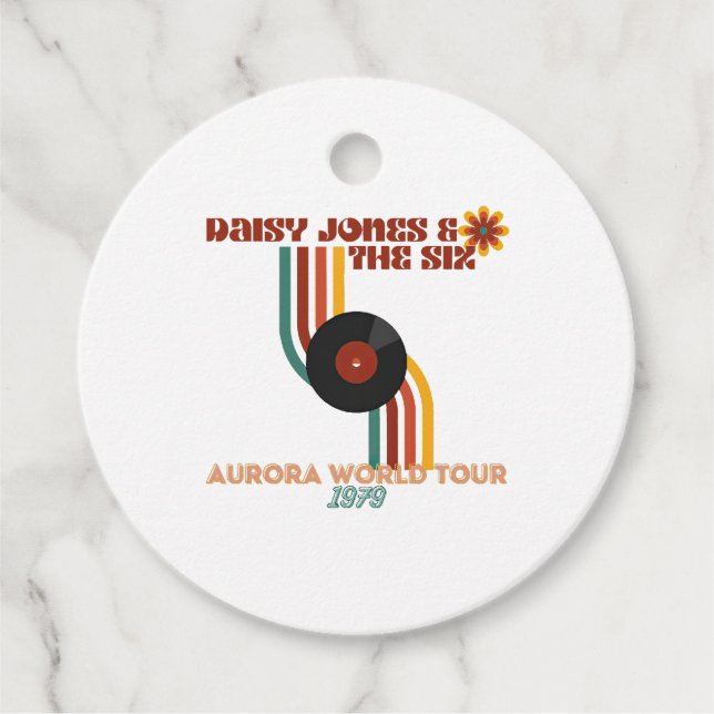 Daisy Jones The Six  Favour Tags (Front)