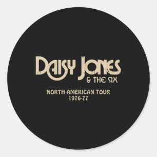 Daisy Jones The Six North American Tour 1976-77 Classic Round Sticker