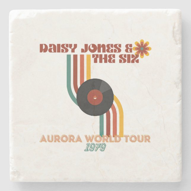Daisy Jones The Six  Stone Coaster (Front)