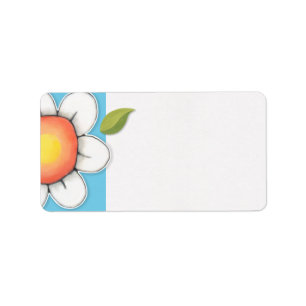 Daisy Joy blue Address Label