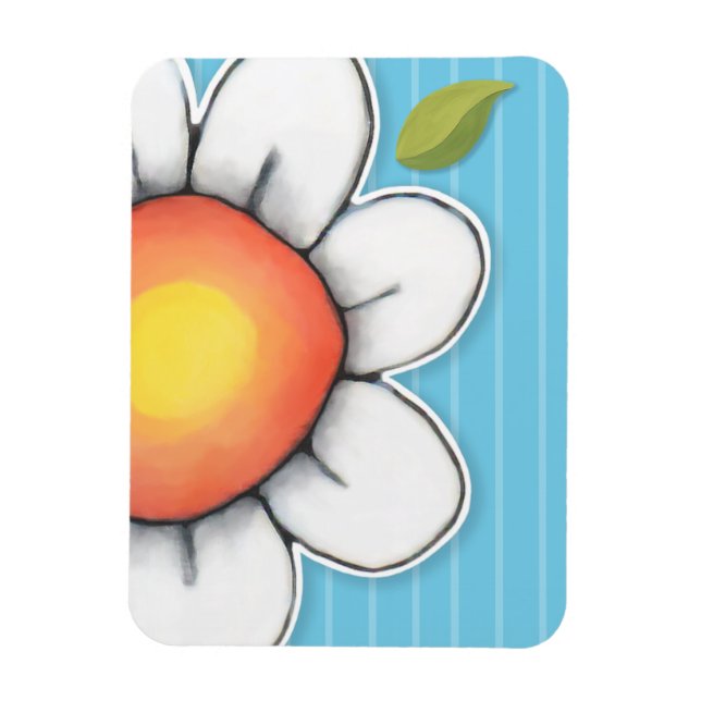 Daisy Joy blue Premium Magnet (Vertical)