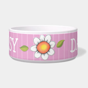 Daisy Joy pink Dog Pet Bowl