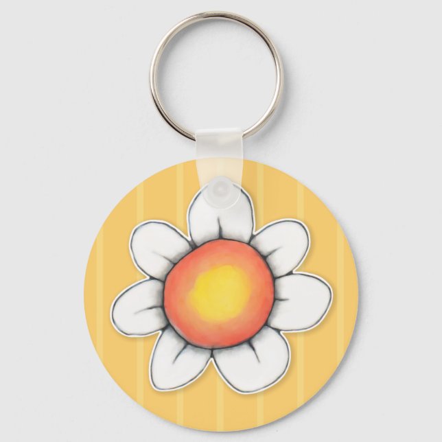 Daisy Joy yellow Keychain (Front)