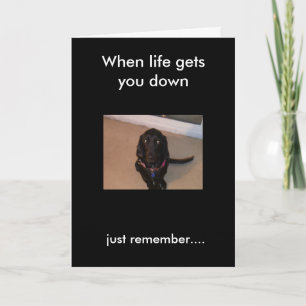 daisy, just remember...., When life gets you down Card