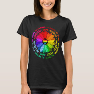 Daisy Kindness Peace Equality Love Inclusion Hope T-Shirt