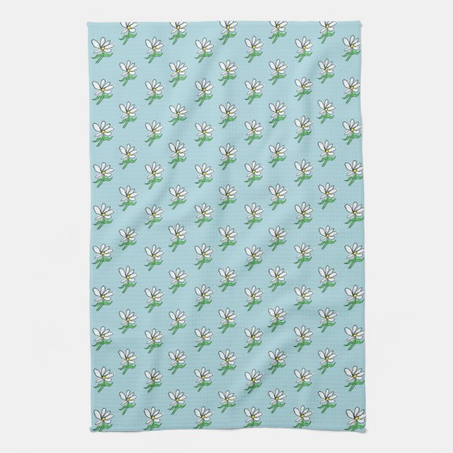 Daisy Kitchen Towel  (Vertical)