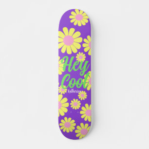 Daisy Lilac Green Skateboard