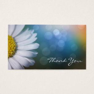 Daisy macro thank you card