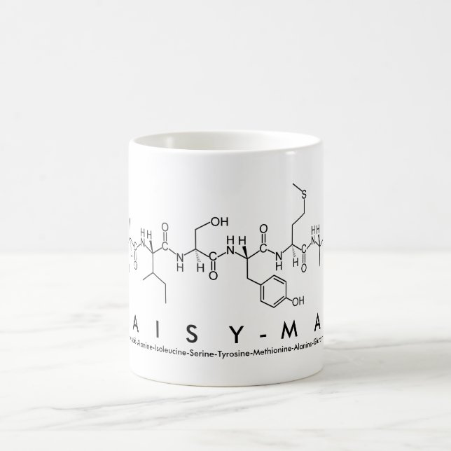 Daisy-Mae peptide name mug (Center)