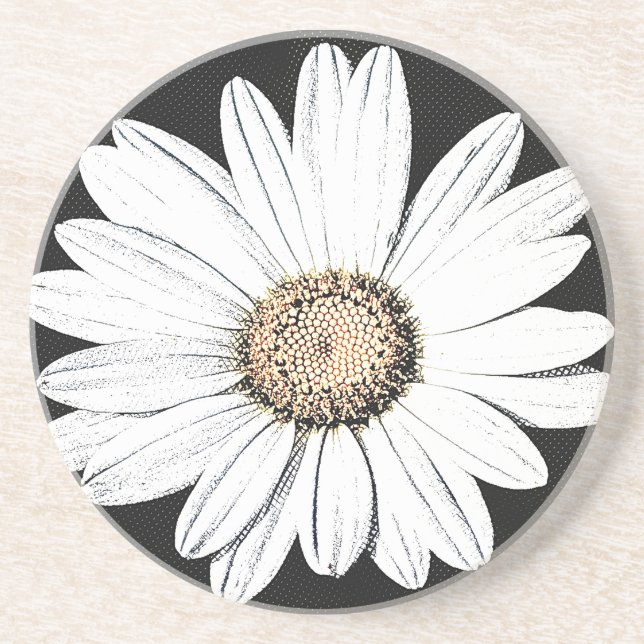 Daisy Mae Sandstone Coaster (Front)
