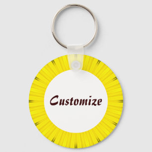 Daisy Mandala Template 01 Key Ring