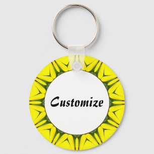 Daisy Mandala Template 06 Key Ring