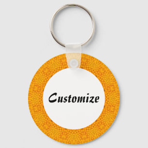 Daisy Mandala Template 09 Key Ring