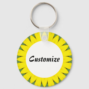 Daisy Mandala Template 18 Key Ring