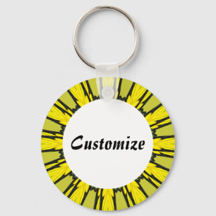Daisy Mandala Template 31 Key Ring