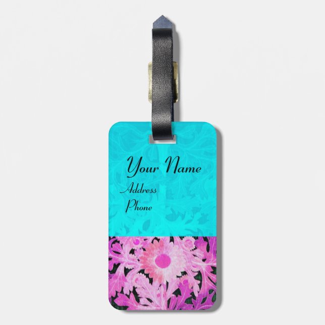 DAISY / MARGUERITE / MARGHERITA LUGGAGE TAG (Back Vertical)