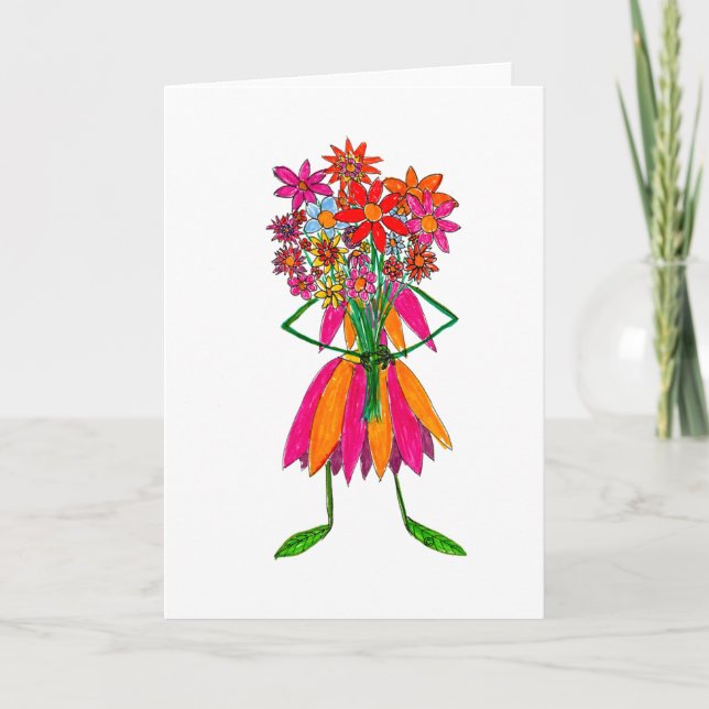 Daisy May Blank Greeting Card (Front)