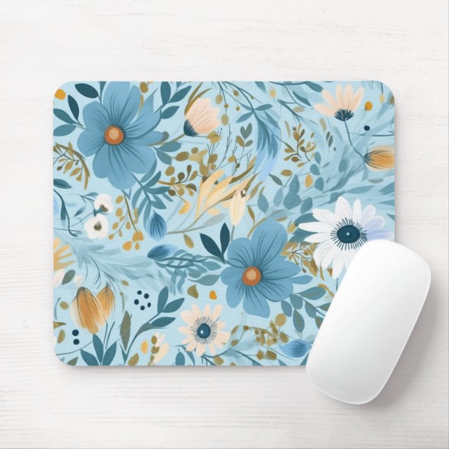 Daisy Meadow Design Mouse Mat (With Mouse)