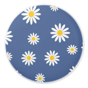 Daisy Meadows Blue Ceramic Knob