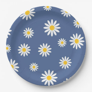 Daisy Meadows Blue Paper Plate