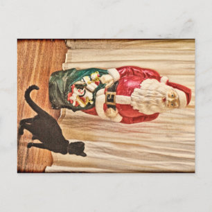 Daisy meets Santa Holiday Postcard