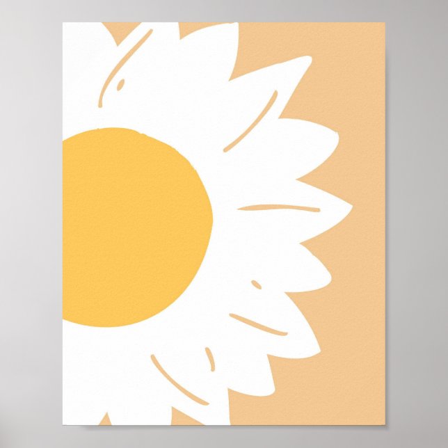  Daisy – Minimalist Floral Wall Art (Front)
