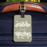Daisy Modern Boho  Luggage Tag<br><div class="desc">Trendy luggage tag with a gorgeous daisy theme. This is specially designed for elegant and trendy girls.</div>