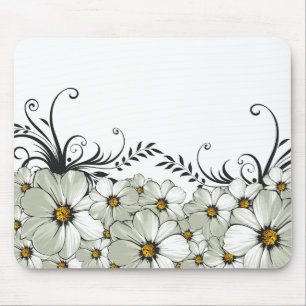 daisy morning mouse mat
